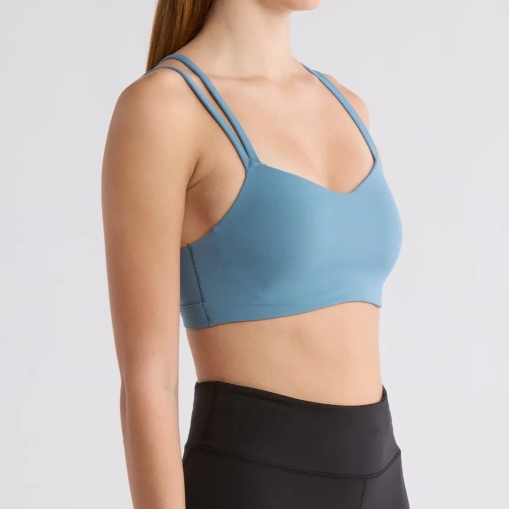 Nike NEW Zenvy strappy light support padded support bra - Picture 3 of 9